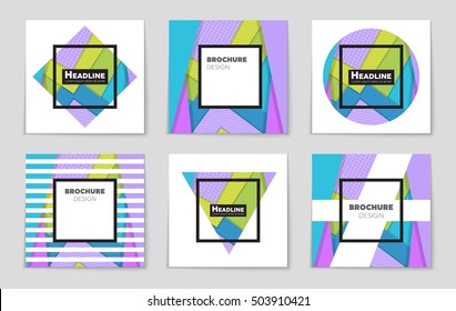 Abstract vector layout background set. For art template design, list, page, mockup brochure theme style, banner, idea, cover, booklet, print, flyer, book, blank, card, ad, sign, sheet, flyer, a4.