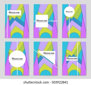 Abstract vector layout background set. For art template design, list, page, mockup brochure theme style, banner, idea, cover, booklet, print, flyer, book, blank, card, ad, sign, sheet, flyer, a4.