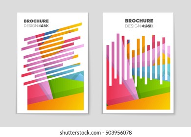 Abstract vector layout background set. For art template design, list, page, mockup brochure theme style, banner, idea, cover, booklet, print, flyer, book, blank, card, ad, sign, sheet, flyer, a4.