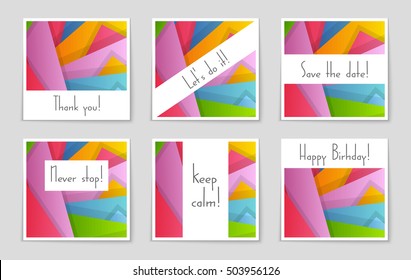 Abstract vector layout background set. For art template design, list, page, mockup brochure theme style, banner, idea, cover, booklet, print, flyer, book, blank, card, ad, sign, sheet, flyer, a4.