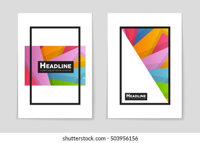 Abstract vector layout background set. For art template design, list, page, mockup brochure theme style, banner, idea, cover, booklet, print, flyer, book, blank, card, ad, sign, sheet, flyer, a4.