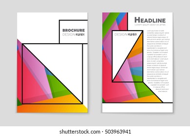 Abstract vector layout background set. For art template design, list, page, mockup brochure theme style, banner, idea, cover, booklet, print, flyer, book, blank, card, ad, sign, sheet, flyer, a4.