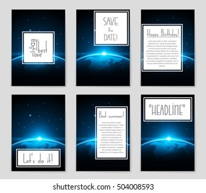 Abstract vector layout background set. For art template design, list, page, mockup brochure theme style, banner, idea, cover, booklet, print, flyer, book, blank, card, ad, sign, sheet, flyer, a4.