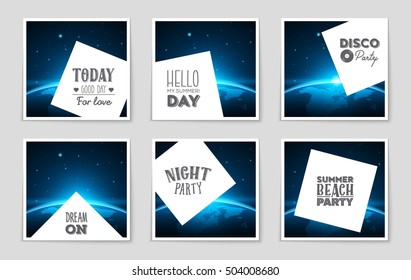 Abstract vector layout background set. For art template design, list, page, mockup brochure theme style, banner, idea, cover, booklet, print, flyer, book, blank, card, ad, sign, sheet, flyer, a4.