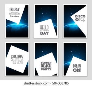 Abstract vector layout background set. For art template design, list, page, mockup brochure theme style, banner, idea, cover, booklet, print, flyer, book, blank, card, ad, sign, sheet, flyer, a4.