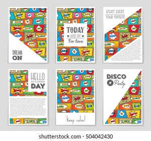 Abstract vector layout background set. For art template design, list, page, mockup brochure theme style, banner, idea, cover, booklet, print, flyer, book, blank, card, ad, sign, sheet, flyer, a4.