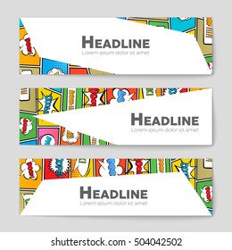 Abstract vector layout background set. For art template design, list, page, mockup brochure theme style, banner, idea, cover, booklet, print, flyer, book, blank, card, ad, sign, sheet, flyer, a4.