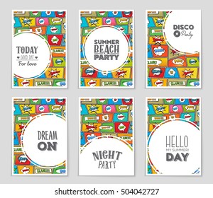 Abstract vector layout background set. For art template design, list, page, mockup brochure theme style, banner, idea, cover, booklet, print, flyer, book, blank, card, ad, sign, sheet, flyer, a4.
