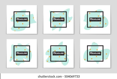Abstract vector layout background set. For art template design, list, page, mockup brochure theme style, banner, idea, cover, booklet, print, flyer, book, blank, card, ad, sign, sheet, flyer, a4.
