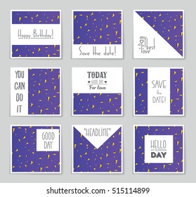 Abstract vector layout background set. For art template design, list, page, mockup brochure theme style, banner, idea, cover, booklet, print, flyer, book, blank, card, ad, sign, sheet, flyer, a4.