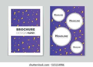 Abstract vector layout background set. For art template design, list, page, mockup brochure theme style, banner, idea, cover, booklet, print, flyer, book, blank, card, ad, sign, sheet, flyer, a4.