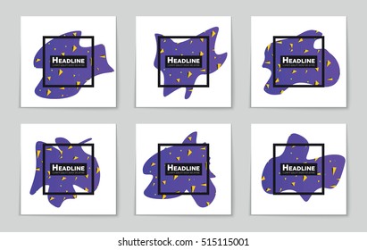 Abstract vector layout background set. For art template design, list, page, mockup brochure theme style, banner, idea, cover, booklet, print, flyer, book, blank, card, ad, sign, sheet, flyer, a4.