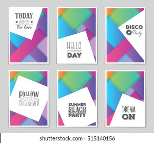 Abstract vector layout background set. For art template design, list, page, mockup brochure theme style, banner, idea, cover, booklet, print, flyer, book, blank, card, ad, sign, sheet, flyer, a4.