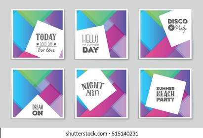 Abstract vector layout background set. For art template design, list, page, mockup brochure theme style, banner, idea, cover, booklet, print, flyer, book, blank, card, ad, sign, sheet, flyer, a4.