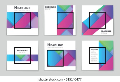 Abstract vector layout background set. For art template design, list, page, mockup brochure theme style, banner, idea, cover, booklet, print, flyer, book, blank, card, ad, sign, sheet, flyer, a4.