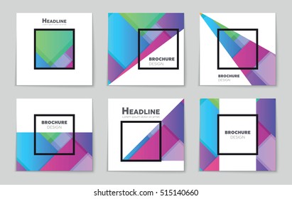 Abstract vector layout background set. For art template design, list, page, mockup brochure theme style, banner, idea, cover, booklet, print, flyer, book, blank, card, ad, sign, sheet, flyer, a4.