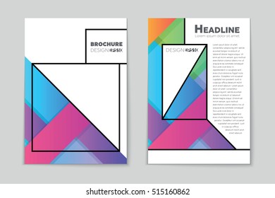 Abstract vector layout background set. For art template design, list, page, mockup brochure theme style, banner, idea, cover, booklet, print, flyer, book, blank, card, ad, sign, sheet, flyer, a4.