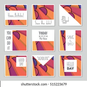 Abstract vector layout background set. For art template design, list, page, mockup brochure theme style, banner, idea, cover, booklet, print, flyer, book, blank, card, ad, sign, sheet, flyer, a4.