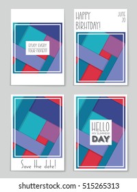 Abstract vector layout background set. For art template design, list, page, mockup brochure theme style, banner, idea, cover, booklet, print, flyer, book, blank, card, ad, sign, sheet, flyer, a4.