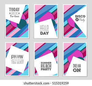 Abstract vector layout background set. For art template design, list, page, mockup brochure theme style, banner, idea, cover, booklet, print, flyer, book, blank, card, ad, sign, sheet, flyer, a4.