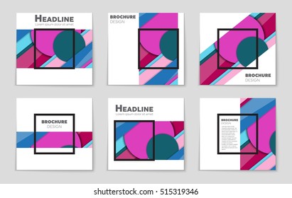 Abstract vector layout background set. For art template design, list, page, mockup brochure theme style, banner, idea, cover, booklet, print, flyer, book, blank, card, ad, sign, sheet, flyer, a4.