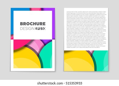 Abstract vector layout background set. For art template design, list, page, mockup brochure theme style, banner, idea, cover, booklet, print, flyer, book, blank, card, ad, sign, sheet, flyer, a4.