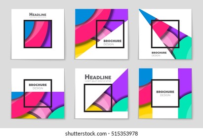 Abstract vector layout background set. For art template design, list, page, mockup brochure theme style, banner, idea, cover, booklet, print, flyer, book, blank, card, ad, sign, sheet, flyer, a4.