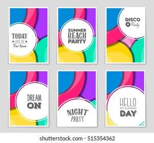 Abstract vector layout background set. For art template design, list, page, mockup brochure theme style, banner, idea, cover, booklet, print, flyer, book, blank, card, ad, sign, sheet, flyer, a4.