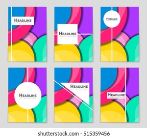 Abstract vector layout background set. For art template design, list, page, mockup brochure theme style, banner, idea, cover, booklet, print, flyer, book, blank, card, ad, sign, sheet, flyer, a4.