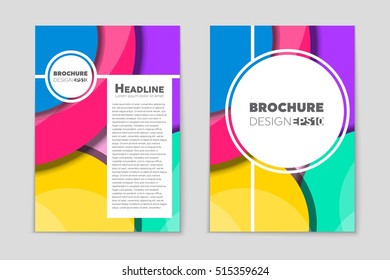 Abstract vector layout background set. For art template design, list, page, mockup brochure theme style, banner, idea, cover, booklet, print, flyer, book, blank, card, ad, sign, sheet, flyer, a4.