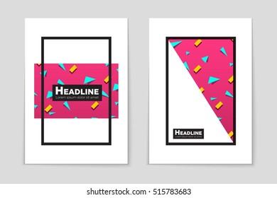 Abstract vector layout background set. For art template design, list, page, mockup brochure theme style, banner, idea, cover, booklet, print, flyer, book, blank, card, ad, sign, sheet, flyer, a4.
