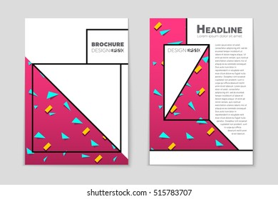 Abstract vector layout background set. For art template design, list, page, mockup brochure theme style, banner, idea, cover, booklet, print, flyer, book, blank, card, ad, sign, sheet, flyer, a4.