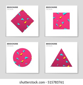 Abstract vector layout background set. For art template design, list, page, mockup brochure theme style, banner, idea, cover, booklet, print, flyer, book, blank, card, ad, sign, sheet, flyer, a4.