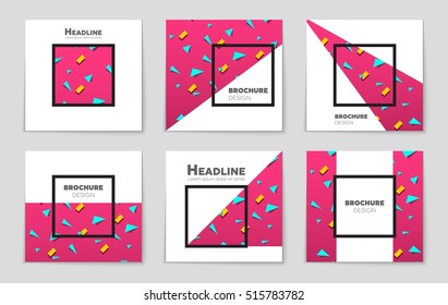 Abstract vector layout background set. For art template design, list, page, mockup brochure theme style, banner, idea, cover, booklet, print, flyer, book, blank, card, ad, sign, sheet, flyer, a4.