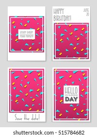 Abstract vector layout background set. For art template design, list, page, mockup brochure theme style, banner, idea, cover, booklet, print, flyer, book, blank, card, ad, sign, sheet, flyer, a4.