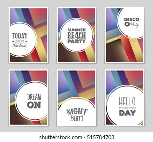 Abstract vector layout background set. For art template design, list, page, mockup brochure theme style, banner, idea, cover, booklet, print, flyer, book, blank, card, ad, sign, sheet, flyer, a4.