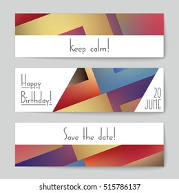 Abstract vector layout background set. For art template design, list, page, mockup brochure theme style, banner, idea, cover, booklet, print, flyer, book, blank, card, ad, sign, sheet, flyer, a4.