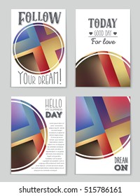 Abstract vector layout background set. For art template design, list, page, mockup brochure theme style, banner, idea, cover, booklet, print, flyer, book, blank, card, ad, sign, sheet, flyer, a4.