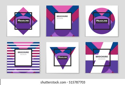 Abstract vector layout background set. For art template design, list, page, mockup brochure theme style, banner, idea, cover, booklet, print, flyer, book, blank, card, ad, sign, sheet, flyer, a4.
