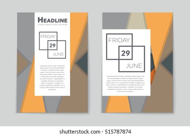 Abstract vector layout background set. For art template design, list, page, mockup brochure theme style, banner, idea, cover, booklet, print, flyer, book, blank, card, ad, sign, sheet, flyer, a4.