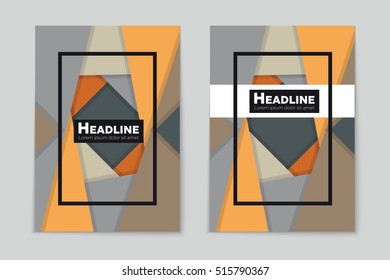 Abstract vector layout background set. For art template design, list, page, mockup brochure theme style, banner, idea, cover, booklet, print, flyer, book, blank, card, ad, sign, sheet, flyer, a4.
