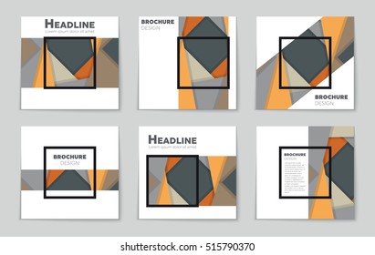 Abstract vector layout background set. For art template design, list, page, mockup brochure theme style, banner, idea, cover, booklet, print, flyer, book, blank, card, ad, sign, sheet, flyer, a4.