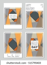 Abstract vector layout background set. For art template design, list, page, mockup brochure theme style, banner, idea, cover, booklet, print, flyer, book, blank, card, ad, sign, sheet, flyer, a4.