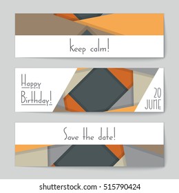 Abstract vector layout background set. For art template design, list, page, mockup brochure theme style, banner, idea, cover, booklet, print, flyer, book, blank, card, ad, sign, sheet, flyer, a4.