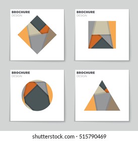 Abstract vector layout background set. For art template design, list, page, mockup brochure theme style, banner, idea, cover, booklet, print, flyer, book, blank, card, ad, sign, sheet, flyer, a4.