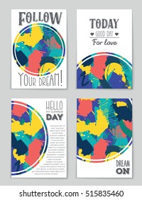 Abstract vector layout background set. For art template design, list, page, mockup brochure theme style, banner, idea, cover, booklet, print, flyer, book, blank, card, ad, sign, sheet, flyer, a4.