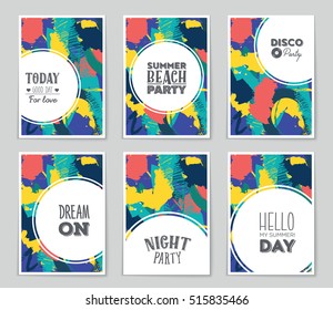 Abstract vector layout background set. For art template design, list, page, mockup brochure theme style, banner, idea, cover, booklet, print, flyer, book, blank, card, ad, sign, sheet, flyer, a4.
