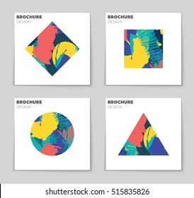 Abstract vector layout background set. For art template design, list, page, mockup brochure theme style, banner, idea, cover, booklet, print, flyer, book, blank, card, ad, sign, sheet, flyer, a4.