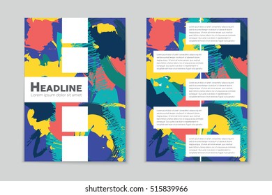 Abstract vector layout background set. For art template design, list, page, mockup brochure theme style, banner, idea, cover, booklet, print, flyer, book, blank, card, ad, sign, sheet, flyer, a4.
