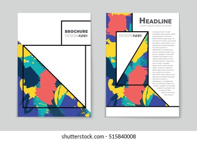 Abstract vector layout background set. For art template design, list, page, mockup brochure theme style, banner, idea, cover, booklet, print, flyer, book, blank, card, ad, sign, sheet, flyer, a4.